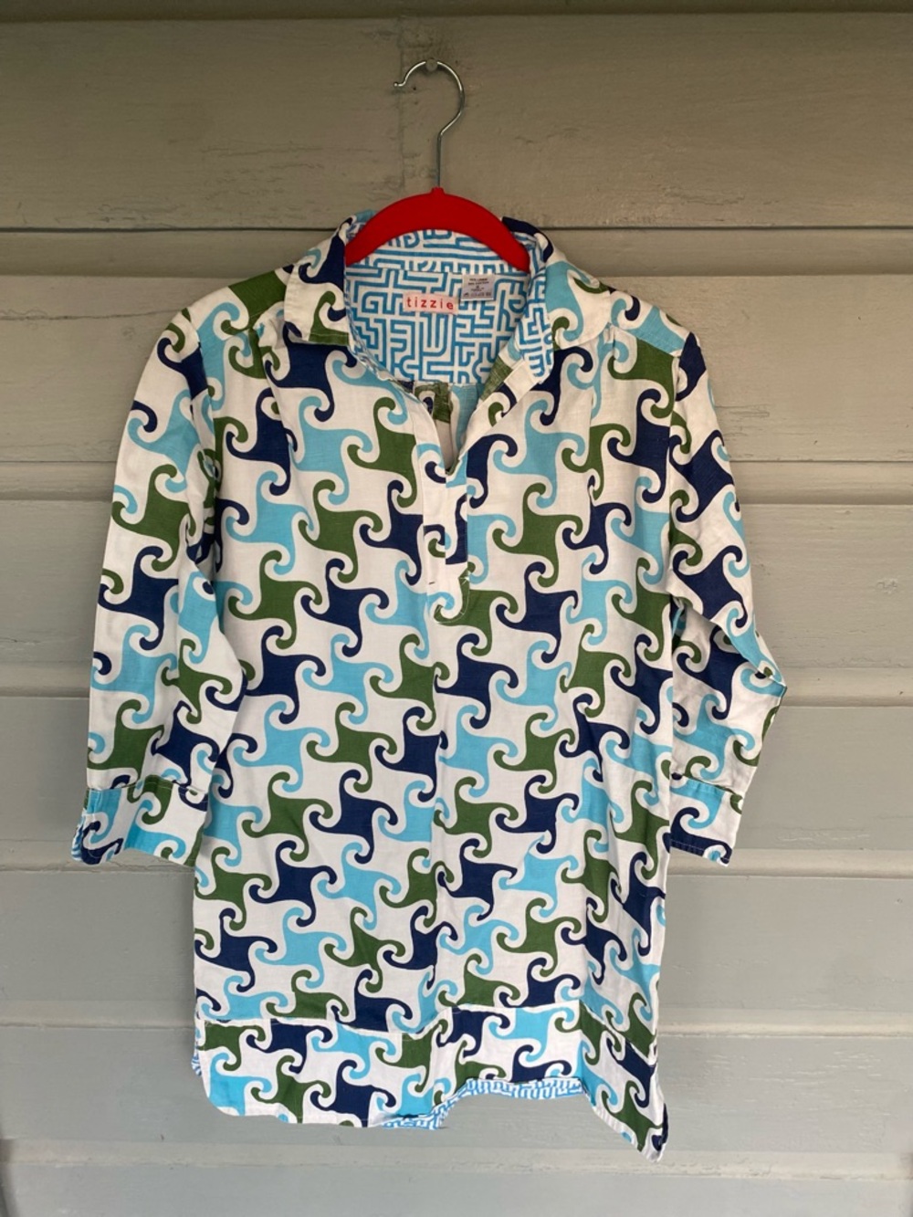Tizzie Cotton Button Down Women’s Top Small